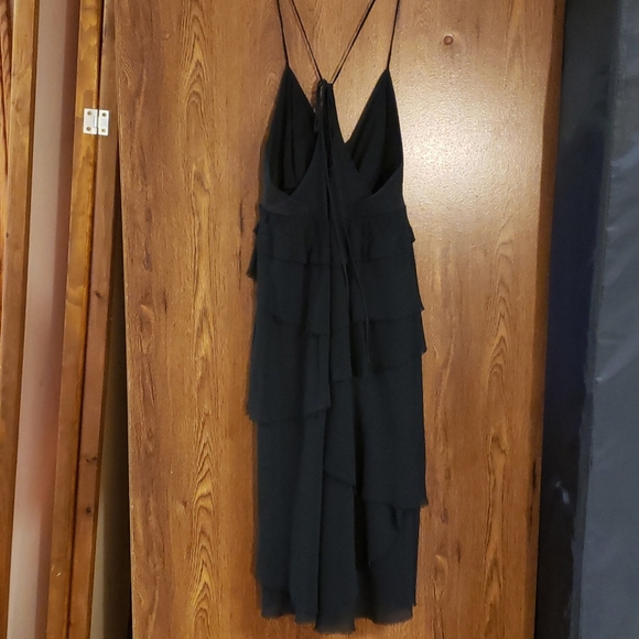 Aritzia Wilfred *BLACK* Tiered Ruffle Dress - Picture 6 of 9
